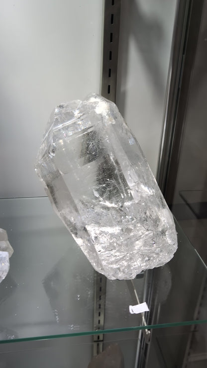 Clear large Himalayan crystal from tibetan plateau