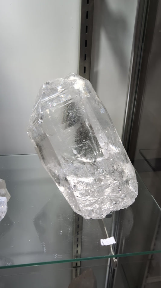 Clear large Himalayan crystal from tibetan plateau